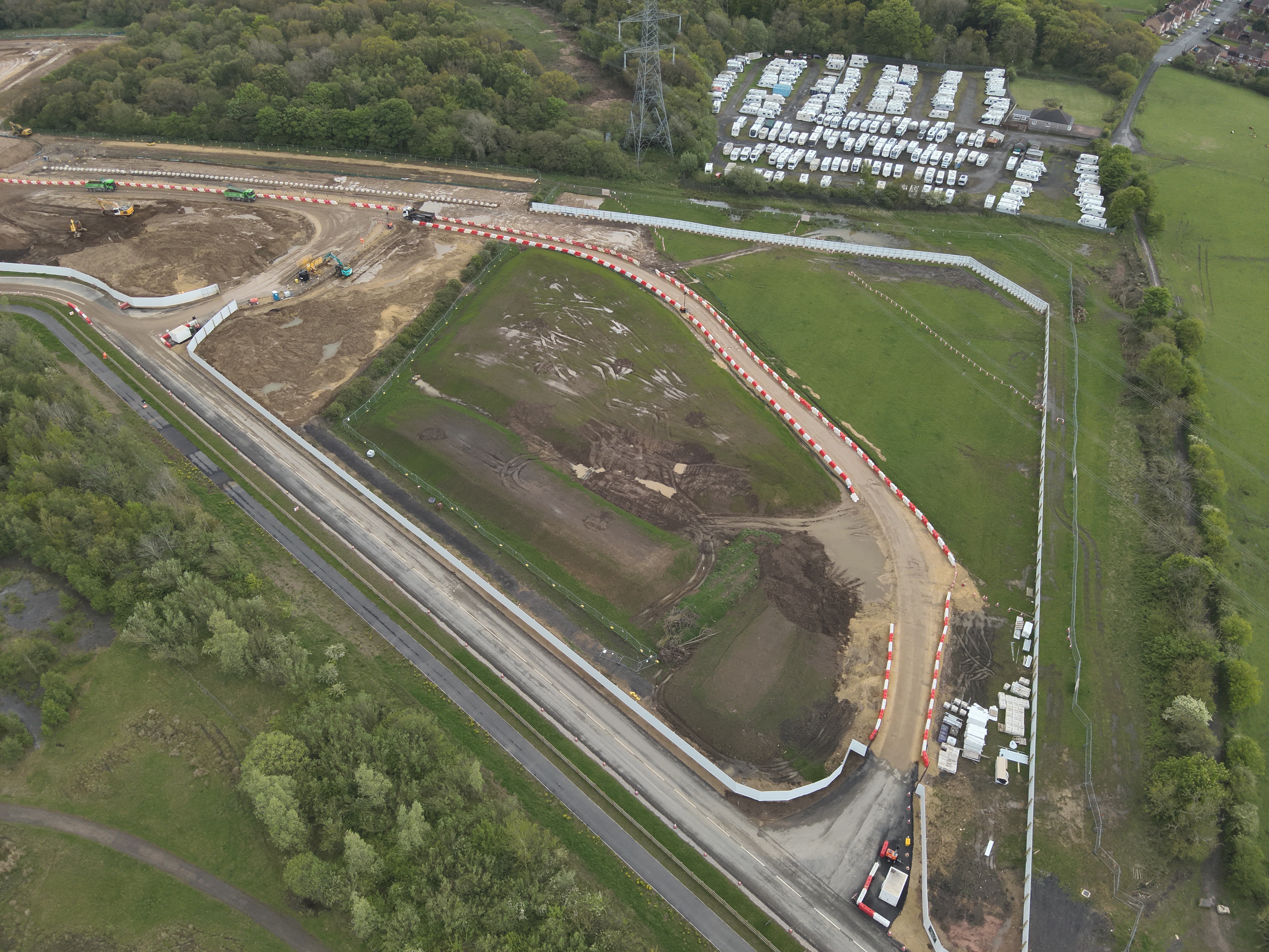 Construction access and site logistics view